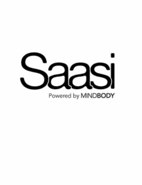 SAASI POWERED BY MINDBODY Logo (USPTO, 18.01.2011)