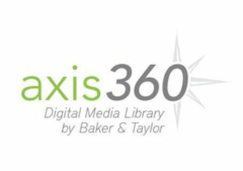 AXIS 360 DIGITAL MEDIA LIBRARY BY BAKER& TAYLOR Logo (USPTO, 04/28/2011)