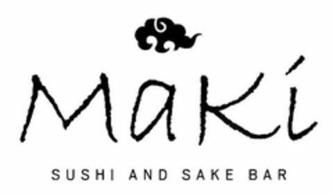 MAKI SUSHI AND SAKE BAR Logo (USPTO, 05.12.2012)