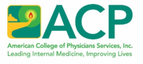 ACP AMERICAN COLLEGE OF PHYSICIANS SERVICES, INC. LEADING INTERNAL MEDICINE, IMPROVING LIVES Logo (USPTO, 06/24/2014)