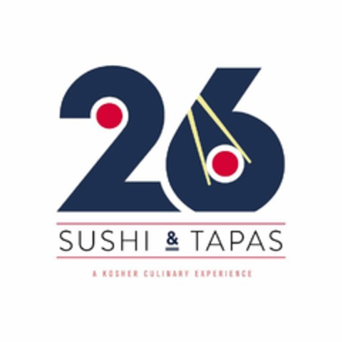 26 SUSHI & TAPAS A KOSHER CULINARY EXPERIENCE Logo (USPTO, 02.10.2014)