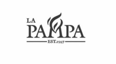 LA PAMPA EST. 1987 Logo (USPTO, 12.03.2015)