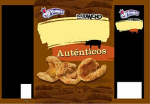 AUTÈNTICO DEL RANCHO YUMMIES Logo (USPTO, 05.05.2015)