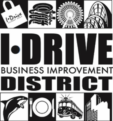 I-DRIVE BUSINESS IMPROVEMENT DISTRICT RESORT AREA Logo (USPTO, 16.12.2015)