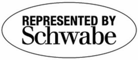 REPRESENTED BY SCHWABE Logo (USPTO, 02/08/2016)