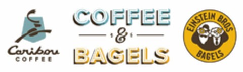 CARIBOU COFFEE COFFEE & BAGELS EINSTEIN BROS BAGELS Logo (USPTO, 11.05.2017)