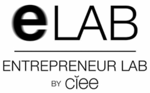 ELAB ENTREPRENEUR LAB BY CIEE Logo (USPTO, 05/11/2018)