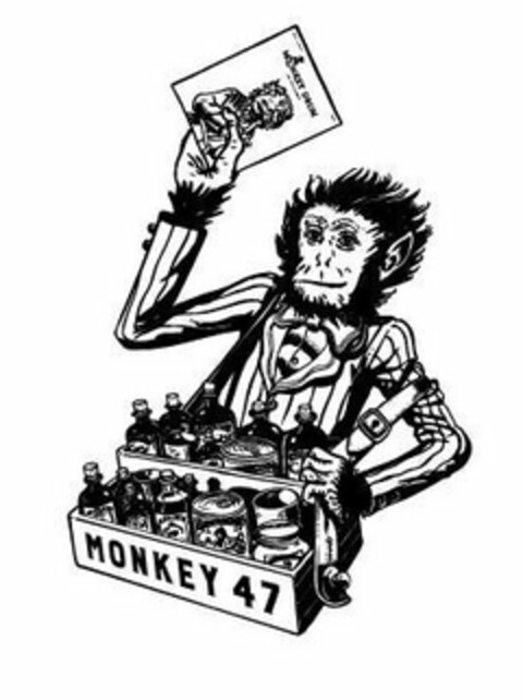 MONKEY DRUM MONKEY 47 Logo (USPTO, 26.07.2019)