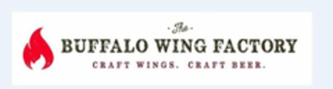 ·THE· BUFFALO WING FACTORY CRAFT WINGS.CRAFT BEER. Logo (USPTO, 04/01/2020)