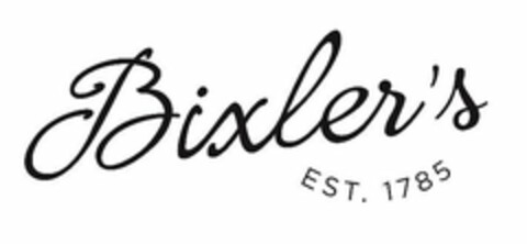 BIXLER'S EST. 1785 Logo (USPTO, 24.04.2020)