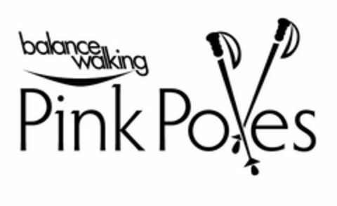 BALANCE WALKING PINK POLES Logo (USPTO, 28.07.2009)