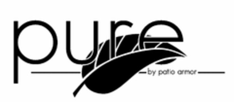 PURE BY PATIO ARMOR Logo (USPTO, 08/21/2009)