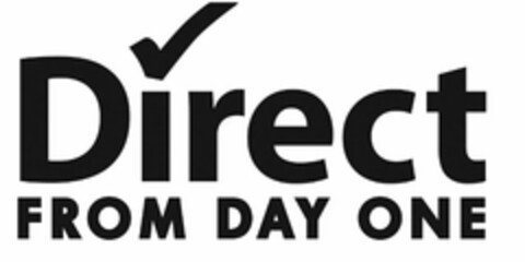 DIRECT FROM DAY ONE Logo (USPTO, 02.10.2009)