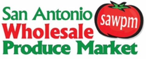 SAN ANTONIO WHOLESALE PRODUCE MARKET SAWPM Logo (USPTO, 20.11.2009)