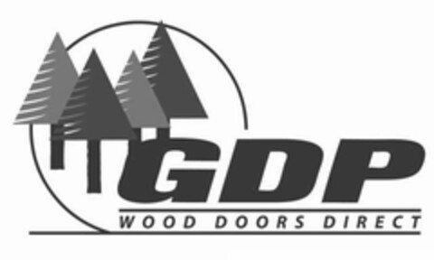 GDP WOOD DOORS DIRECT Logo (USPTO, 12/15/2009)