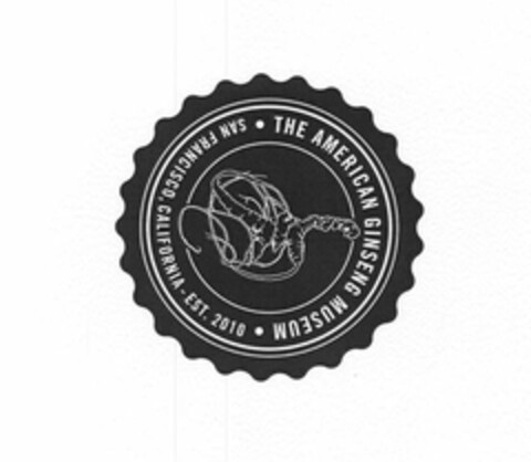 · THE AMERICAN GINSENG MUSEUM · SAN FRANCISCO, CALIFORNIA - EST. 2010 Logo (USPTO, 09.03.2011)