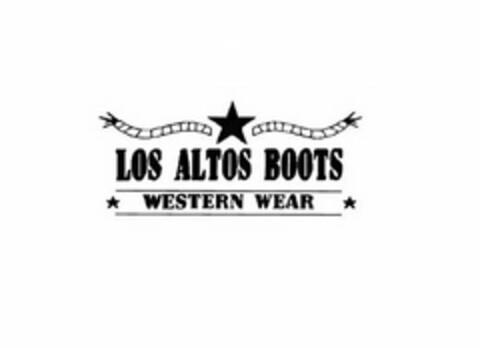 LOS ALTOS BOOTS WESTERN WEAR Logo (USPTO, 20.06.2013)