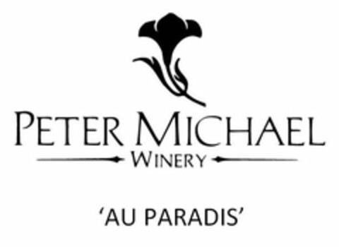 PETER MICHAEL WINERY 'AU PARADIS' Logo (USPTO, 09/12/2013)