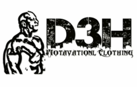 D3H MOTIVATIONAL CLOTHING Logo (USPTO, 06/12/2014)