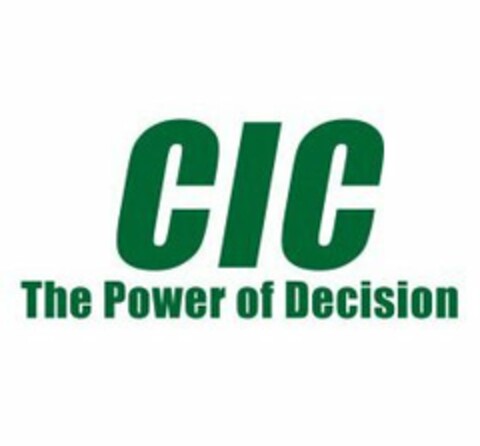 CIC THE POWER OF DECISION Logo (USPTO, 29.09.2014)