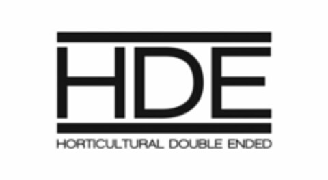 HDE HORTICULTURAL DOUBLE ENDED Logo (USPTO, 07/01/2015)