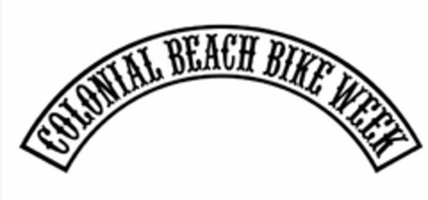 COLONIAL BEACH BIKE WEEK Logo (USPTO, 13.08.2015)