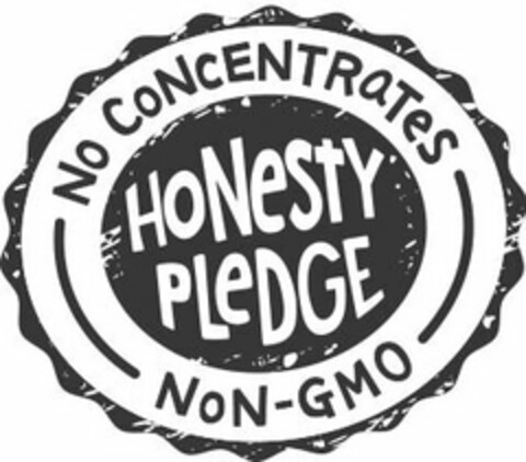 HONESTY PLEDGE NO CONCENTRATES NON-GMO Logo (USPTO, 13.10.2016)