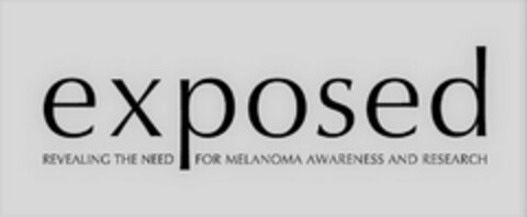 EXPOSED REVEALING THE NEED FOR MELANOMA AWARENESS AND RESEARCH Logo (USPTO, 07.04.2017)