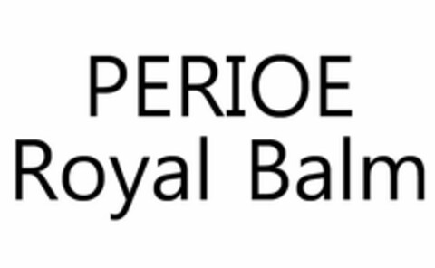 PERIOE ROYAL BALM Logo (USPTO, 07.02.2018)