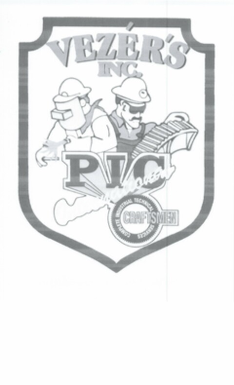 VEZER'S INC. PIC INTERNATIONAL COMPLETE INDUSTRIAL TECHNICAL SERVICES CRAFTSMEN Logo (USPTO, 11/25/2018)