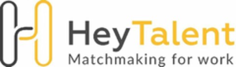 H HEYTALENT MATCHMAKING FOR WORK Logo (USPTO, 12/12/2018)