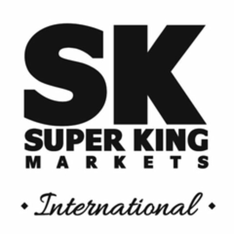 SK SUPER KING MARKETS INTERNATIONAL Logo (USPTO, 11.02.2019)