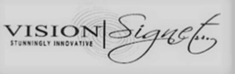 VISION SIGNET... STUNNINGLY INNOVATIVE Logo (USPTO, 12/20/2019)