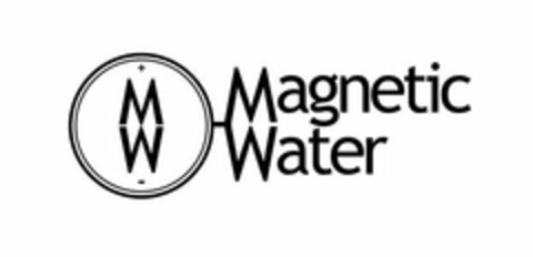 +MW- MAGNETIC WATER Logo (USPTO, 02/19/2020)