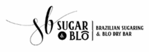 SB SUGAR & BLO BRAZILIAN SUGARING & BLO DRY BAR Logo (USPTO, 27.08.2020)