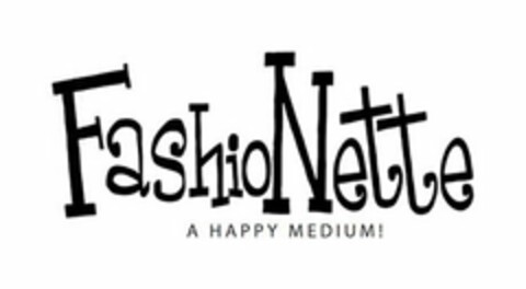 FASHIONETTE A HAPPY MEDIUM! Logo (USPTO, 22.01.2009)
