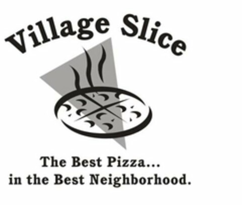 VILLAGE SLICE THE BEST PIZZA... IN THE BEST NEIGHBORHOOD. Logo (USPTO, 02.07.2009)