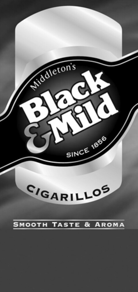 MIDDLETON'S BLACK & MILD CIGARILLOS SMOOTH TASTE & AROMA Logo (USPTO, 09/28/2009)