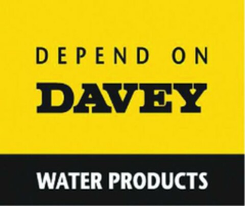 DEPEND ON DAVEY WATER PRODUCTS Logo (USPTO, 04.11.2009)