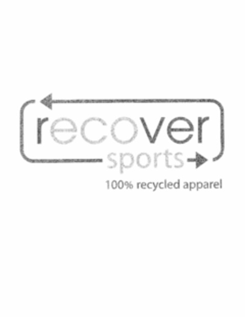 RECOVER SPORTS 100% RECYCLED APPAREL Logo (USPTO, 02.06.2010)