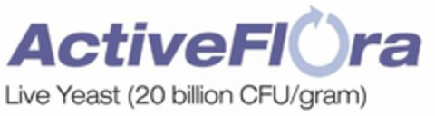 ACTIVEFLORA LIVE YEAST (20 BILLION CFU/GRAM) Logo (USPTO, 02.06.2010)