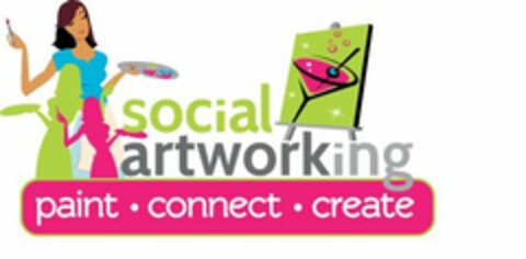 SOCIAL ARTWORKING PAINT CONNECT CREATE Logo (USPTO, 28.03.2011)