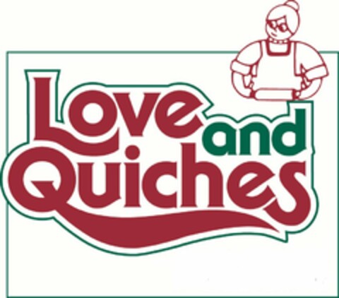 LOVE AND QUICHES Logo (USPTO, 11.06.2012)