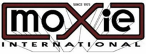 MOXIE INTERNATIONAL SINCE 1975 Logo (USPTO, 28.06.2012)