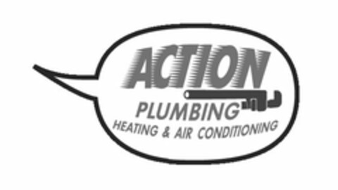 ACTION PLUMBING HEATING & AIR CONDITIONING Logo (USPTO, 06/13/2013)