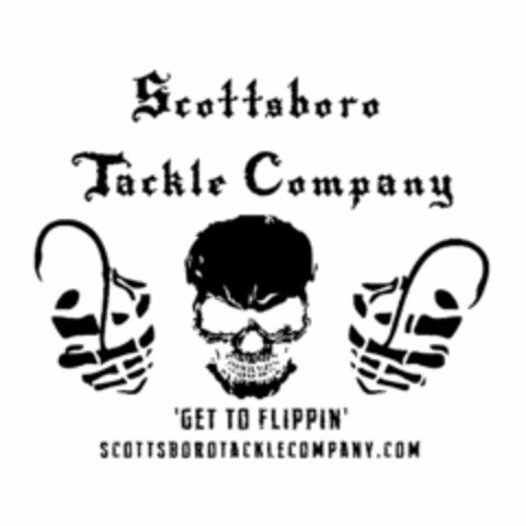 SCOTTSBORO TACKLE COMPANY 'GET TO FLIPPIN' SCOTTSBOROTACKLECOMPANY.COM Logo (USPTO, 03/11/2014)