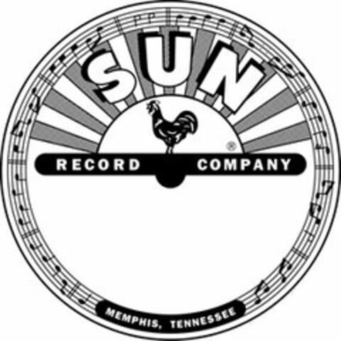 SUN RECORD COMPANY MEMPHIS, TENNESSEE Logo (USPTO, 23.05.2014)