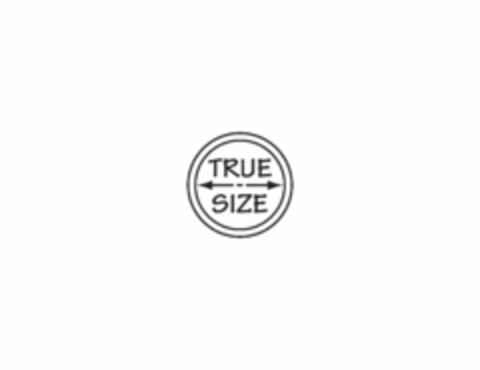 TRUE SIZE Logo (USPTO, 09.07.2014)