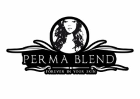PERMA BLEND FOREVER IN YOUR SKIN Logo (USPTO, 08.08.2014)