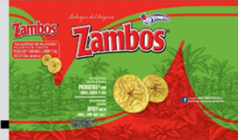 ZAMBOS SALVAJES DEL TROPICO ZAMBOS ZAMBOS YUMMIES Logo (USPTO, 13.11.2014)